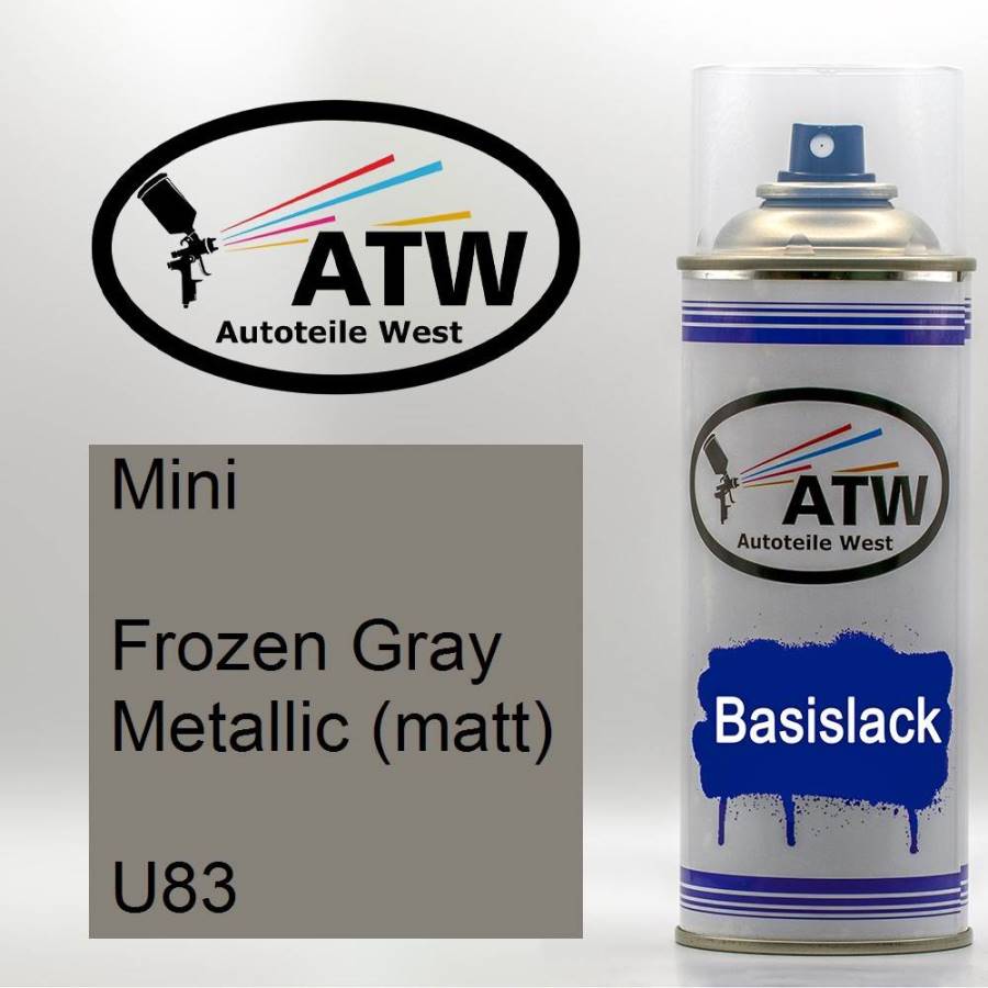 Mini, Frozen Gray Metallic (matt), U83: 400ml Sprühdose, von ATW Autoteile West.